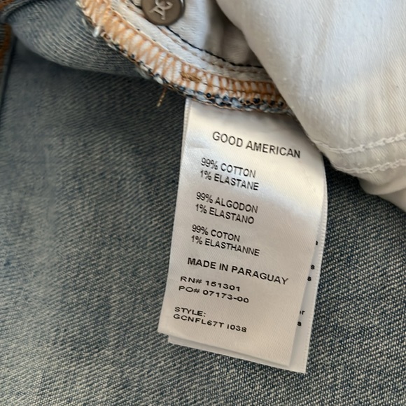 Good American women’s jeans/ High Rise straight leg - Picture 12 of 12